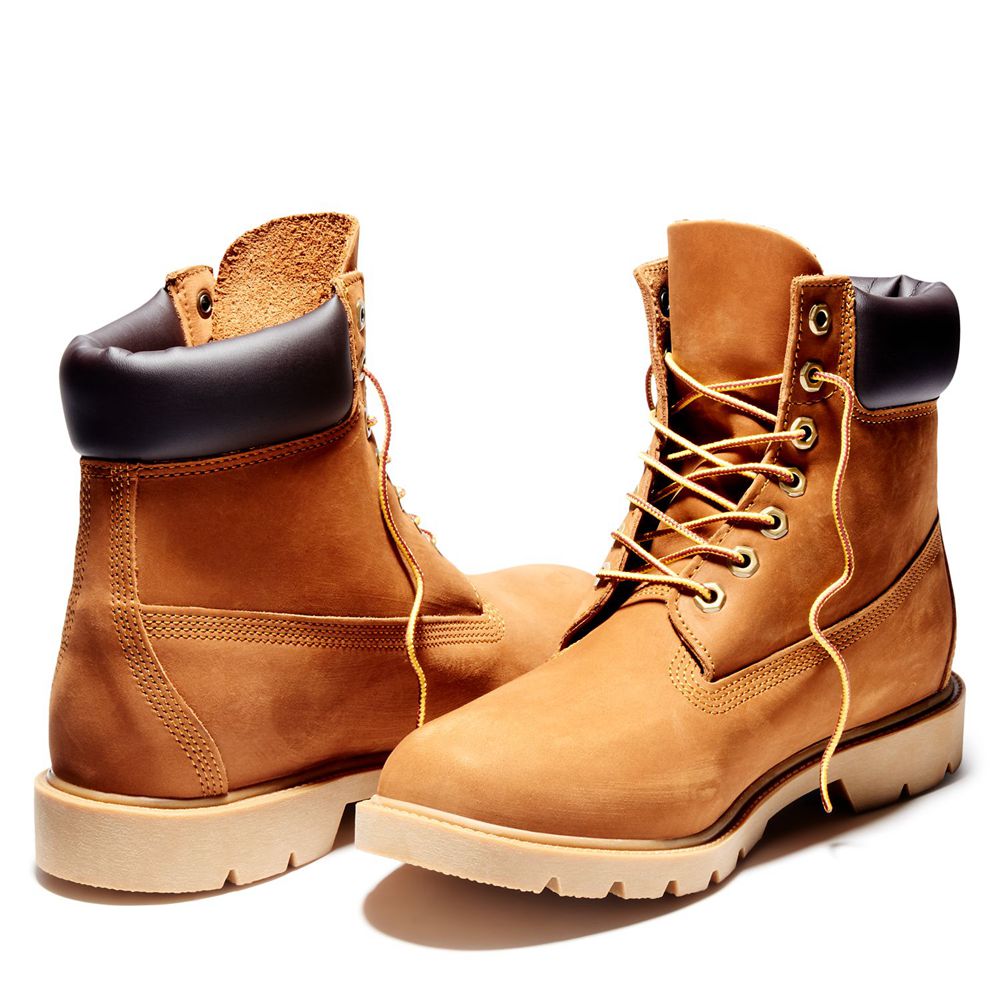 Botas de Nieve Timberland Hombre 6-Inch Basic Waterproof W/Padded Collar Marrones - Chile DZU-261308